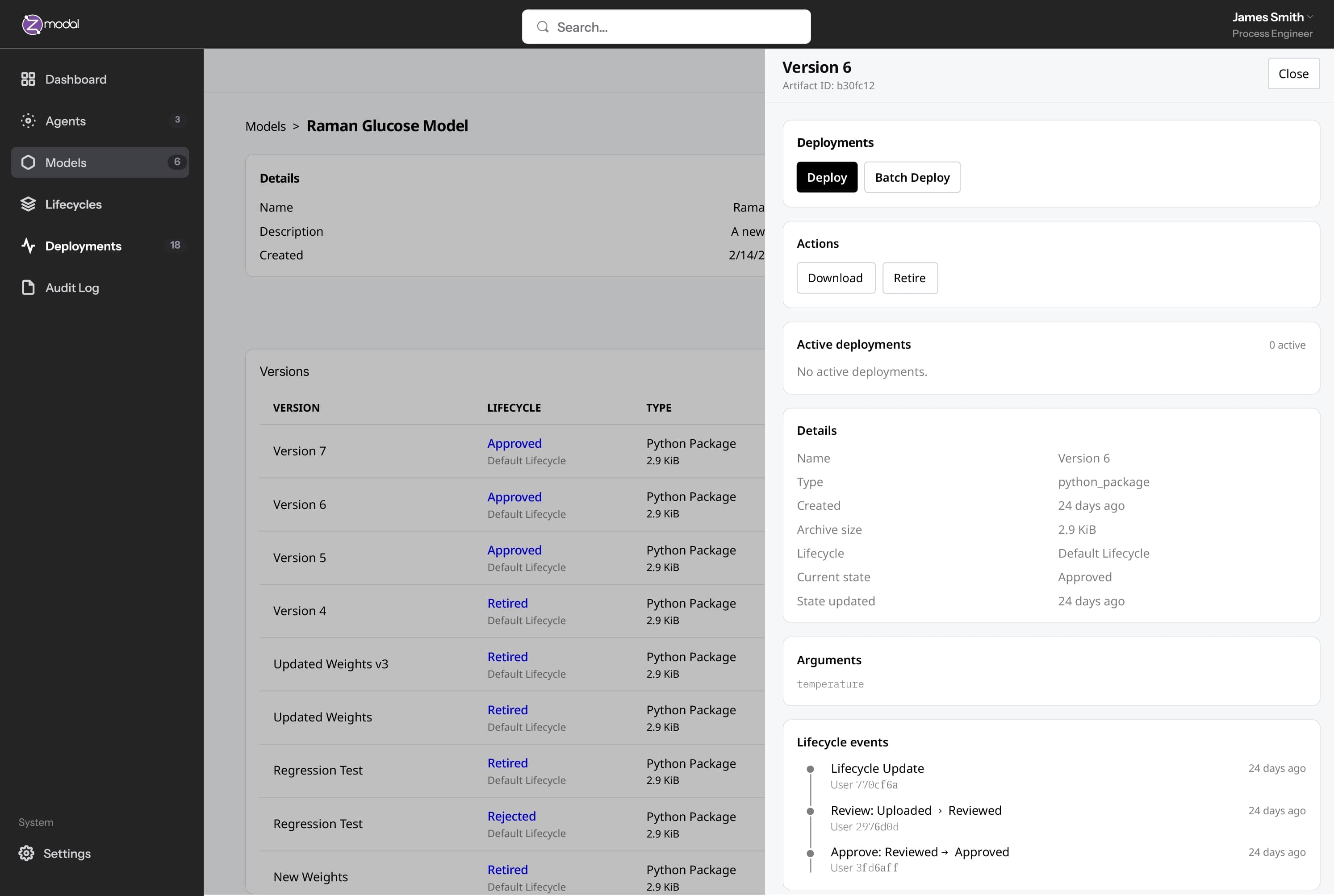 Symphony Dashboard Interface